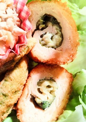 ササミのナス巻き揚げ-レシピのメイン写真
