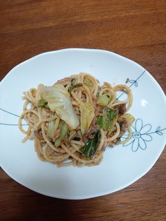鯖味噌煮缶のパスタ-レシピのメイン写真