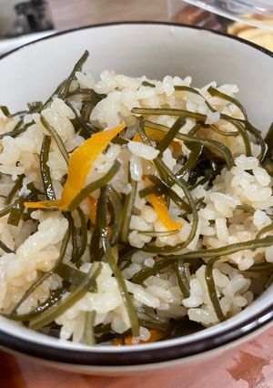 お節リメイク　松前漬け炊き込みご飯-レシピのメイン写真