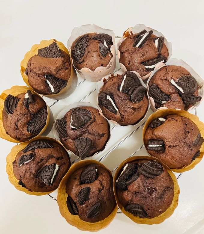 チョコマフィン　オレオのせ-レシピのメイン写真