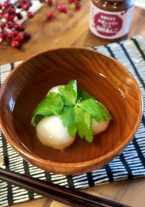 発酵あんこ入り白玉のお吸い物-レシピのメイン写真