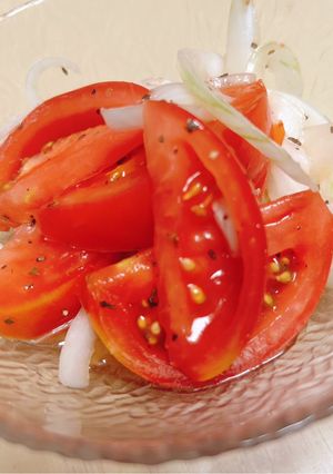 新玉ねぎとトマトのマリネサラダ-レシピのメイン写真