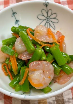 いんげんと海老の旨みサラダ♪-レシピのメイン写真