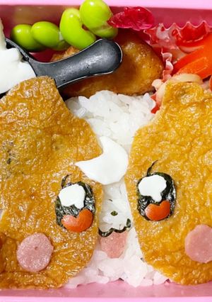 ♡わんだふるぷりきゅあ！こむぎキャラ弁♡-レシピのメイン写真