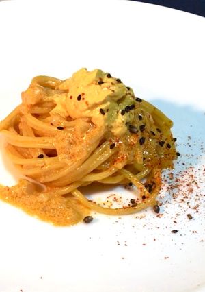 ウニのようなビヨンド豆腐のクリームパスタ-レシピのメイン写真