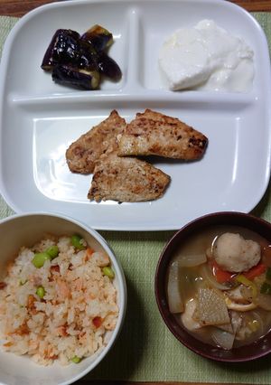 ヨウサマの減塩おやじの病院食（夕食編）-レシピのメイン写真