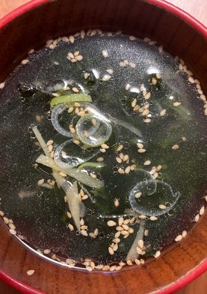 わかめスープ(生姜入)-レシピのメイン写真