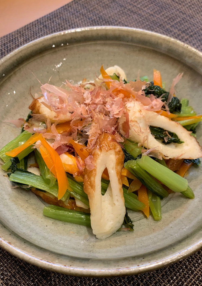 【お弁当にも】小松菜とちくわのさっと煮-レシピのメイン写真