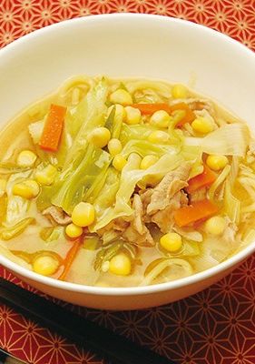 白だし｜野菜たっぷりあっさりみそラーメン-レシピのメイン写真