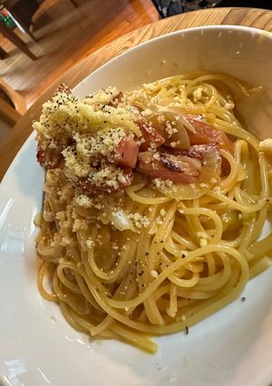 ワンパンカルボナーラ-レシピのメイン写真