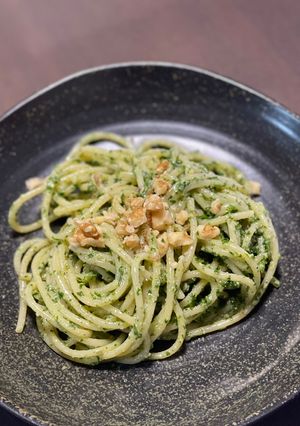 人参の葉のジェノベーゼパスタ♪-レシピのメイン写真