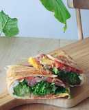 朝食トルティーヤ☆生ハム水菜タコスサラダ