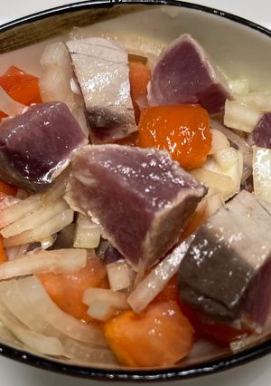 カツオとトマトのさっぱりマリネ-レシピのメイン写真