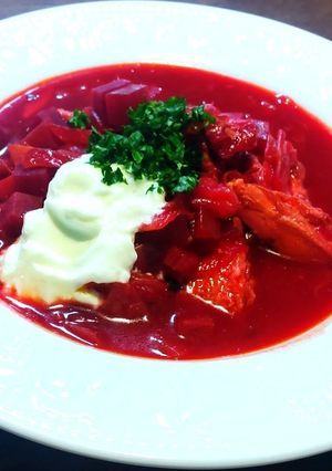 ボルシチ　鶏手羽先とヤゲン軟骨で-レシピのメイン写真