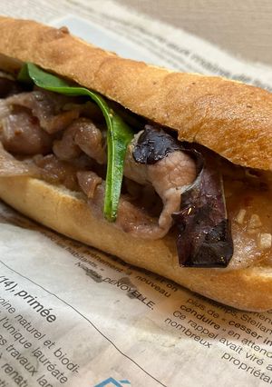 挟むだけ！豚肉とベビーリーフのサンド-レシピのメイン写真