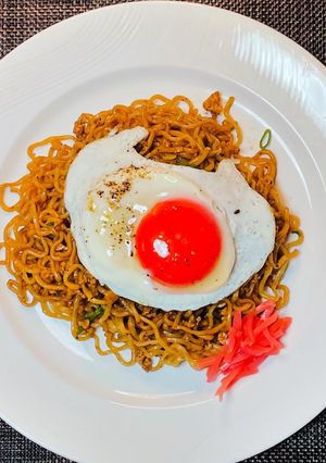 黒胡椒焼きそば　　　　黒胡椒醬鐵板麵-レシピのメイン写真