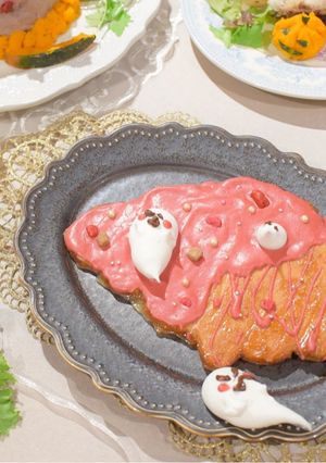 おばけメレンゲのハロウィンクロワッサン-レシピのメイン写真