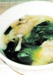 チンゲン菜のワンタンスープ-レシピのメイン写真