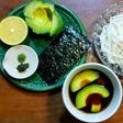 アボカドと焼き海苔の冷やあつ素麺