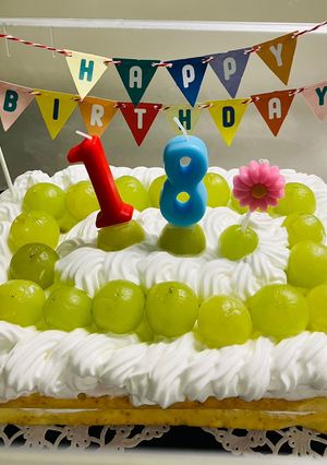 誕生日マスカットケーキ　-レシピのメイン写真