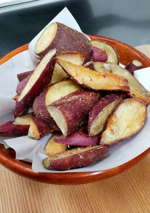 あっさり簡単♪五郎島金時の揚げ焼きおやつ-レシピのメイン写真