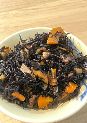 常備菜ひじきの煮物。大量生産で冷凍保存・弁当用-レシピのメイン写真