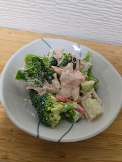 ブロッコリーとささみのマヨ和え-レシピのメイン写真