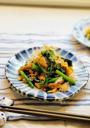 菜の花と卵炒め🍳-レシピのメイン写真
