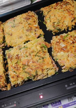 お好み焼きをホットプレートで最大限作る-レシピのメイン写真