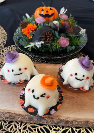 ハロウィンおばけちゃんケーキ-レシピのメイン写真