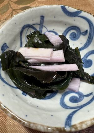 金時草と長芋の和え物-レシピのメイン写真