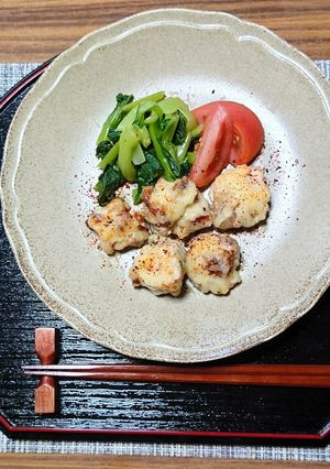 ヨウサマの減塩鶏もも肉のマヨチーズ焼き-レシピのメイン写真