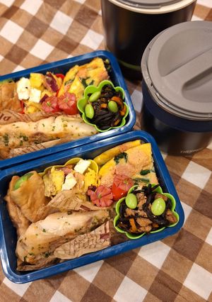 高１男子とパパの弁当241108-レシピのメイン写真
