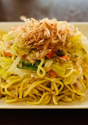 ワンボールレンジ、ツナ塩麹焼きそば！-レシピのメイン写真