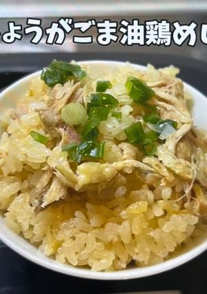 しょうがごま油鶏飯-レシピのメイン写真