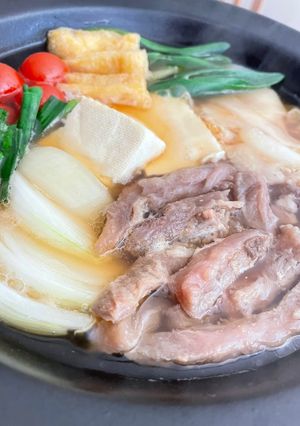 牛すじのすき鍋-レシピのメイン写真