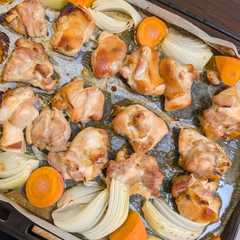 รูปของ 漬けてオーブン！鶏もも肉の梅酒漬け