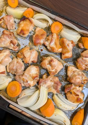 漬けてオーブン！鶏もも肉の梅酒漬け-レシピのメイン写真