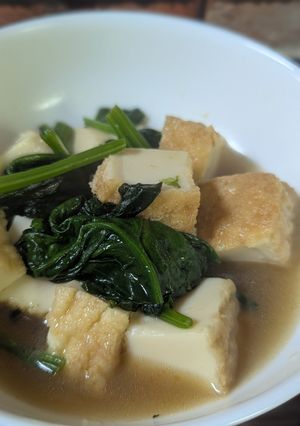 ほうれん草と厚揚げの煮びたし♪-レシピのメイン写真