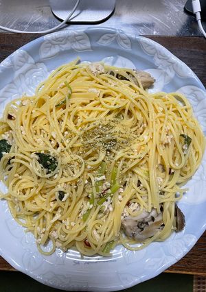 簡単！ズボラ飯わさびごまとペペロンチーノ-レシピのメイン写真