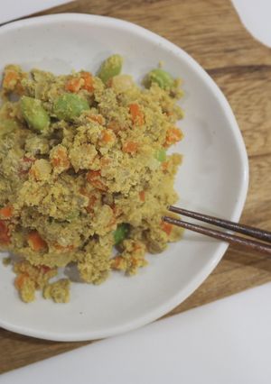 カレー風味のしっとりおから炒め♪-レシピのメイン写真