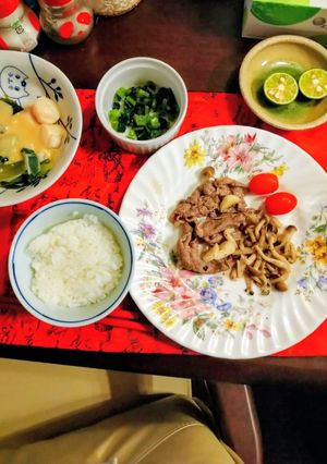 牛肉としめじの炒め物-レシピのメイン写真