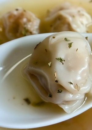 鶏肉団子でクラゲ型ワンタンスープ☆-レシピのメイン写真
