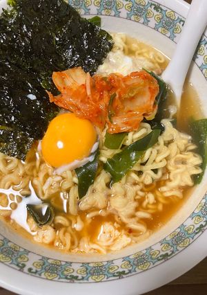 簡単　キムチラーメン（辛ラーメン）-レシピのメイン写真