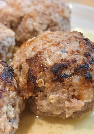 牛乳、卵要らず！カリふわハンバーグ-レシピのメイン写真