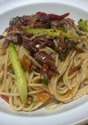 ホタルイカとアスパラのパスタ-レシピのメイン写真