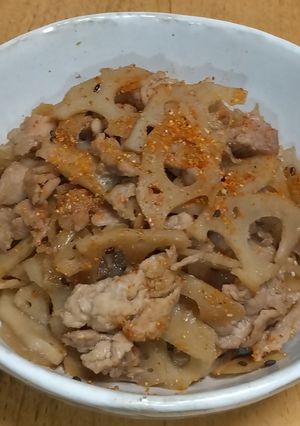 レンコンと豚肉のきんぴら-レシピのメイン写真