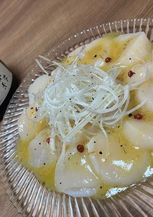 帆立の柚子胡椒味噌カルパッチョ-レシピのメイン写真