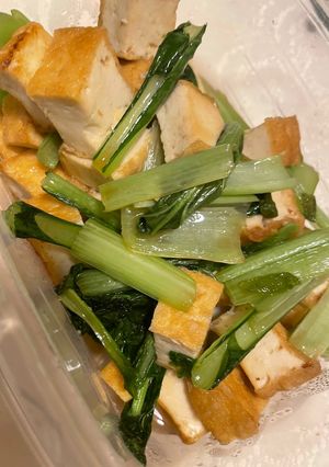 厚揚げと小松菜の中華炒め-レシピのメイン写真