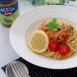 チキンとレモンの冷製ジェノベーゼパスタ🍋